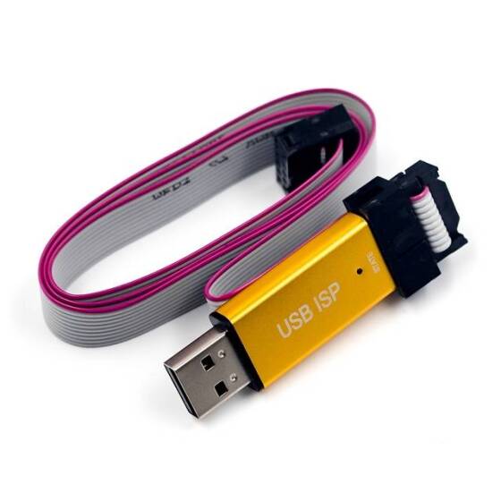 Mini USBISP USBASP Programmer Aluminum for 51 Single Chip AVR WIN7 64 - 5