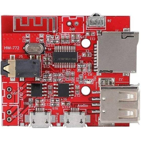 MP3 Bluetooth 4.1 Decoding Module Audio Frequency Receiving Board With Remote Control - With Battery - 2