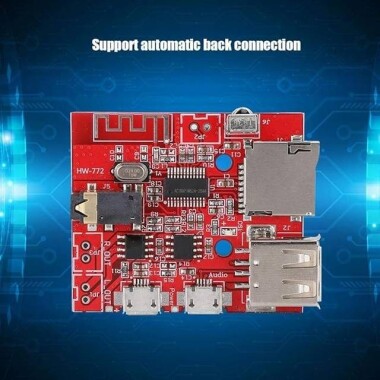 MP3 Bluetooth 4.1 Decoding Module Audio Frequency Receiving Board With Remote Control - With Battery - 4