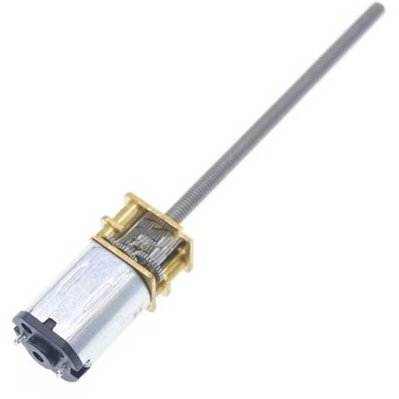 N20-M3 X 55 12V 60RPM Coarse And Long Reduction Motor N20 Screw Geared Motor Miniature Thread Motor - 4