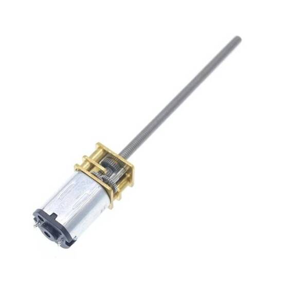 N20-M4 X 55 12V 200RPM Coarse And Long Reduction Motor N20 Screw Geared Motor Miniature Thread Motor - 3