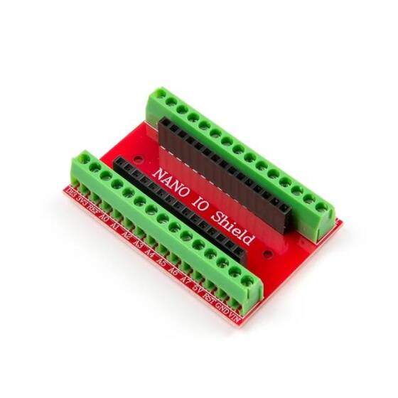 NANO IO Shield Expansion Board Nano Controller Terminal Adapter Screw IO Shield Electronic Circuit For Arduino-MultiColor - 3