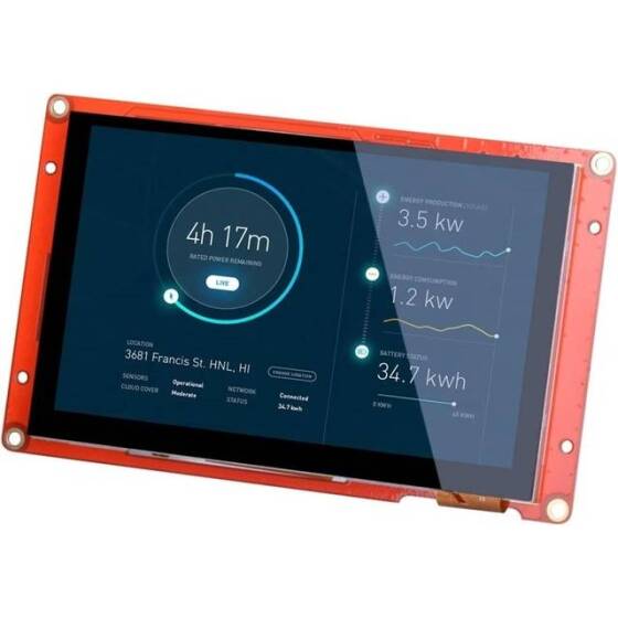 Nextion NX4827P043-011C 4.3 Inch Capacitive Touch Screen With Protective Shell - 1