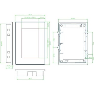 Nextion NX4827P043-011C-Y 4.3 Inch Capacitive Touch Screen With Protective Shell - 3