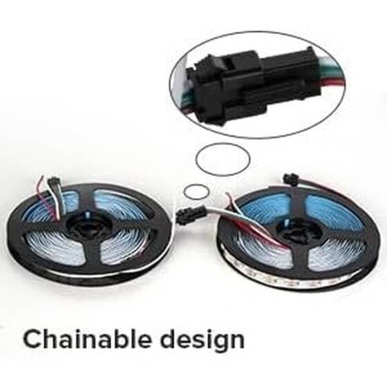 Non-Waterproof 5V WS2813B RGB5050 White SMD LED Strip 60 LED/Meter Flexible 5M/Roll IP30 - 5