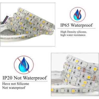 Non-Waterproof Blue 5050 12V SMD LED Strip 60 LED/Meter Flexible 5M/Roll - 2