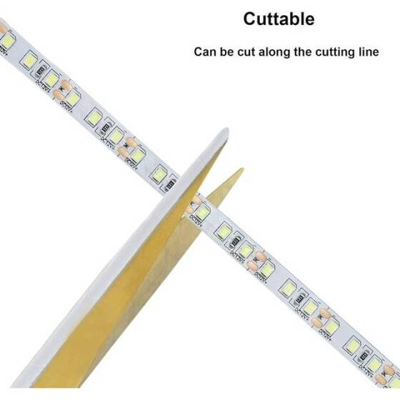 Non-Waterproof FC0B Ra09 3000K Warm White 12V SMD LED Strip 416 LED/Meter Flexible 5M/Roll 8mm Wide - 4