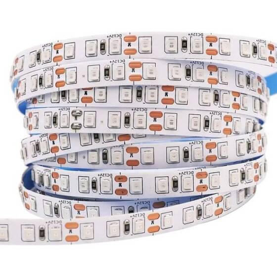 Non-Waterproof FC0B Ra09 6000K Cold White 12V SMD LED Strip 416 LED/Meter Flexible 5M/Roll 8mm Wide - 3