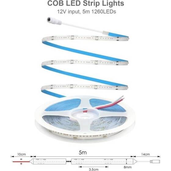 Non-Waterproof Red 2835 12V SMD LED Strip 60 LED/Meter Flexible 5M/Roll - 2