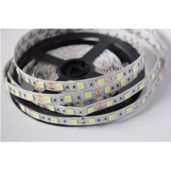 Non-Waterproof Yellow 5050 12V SMD LED Strip 60 LED/Meter Flexible 5M/Roll - 1