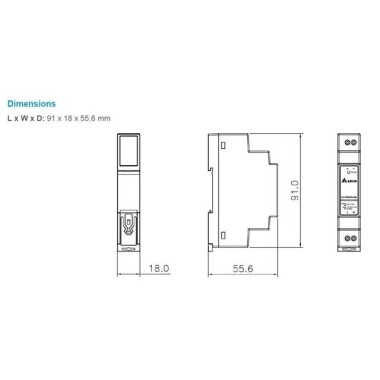 Original Delta DRC-5V10W1AZ Molded Case Insulated Guide Rail Switching Power Supply - 2