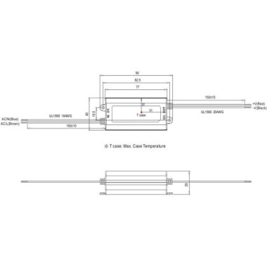 Original Taiwan MEAN WELL APV-16-15 Waterproof Power Supply - 2