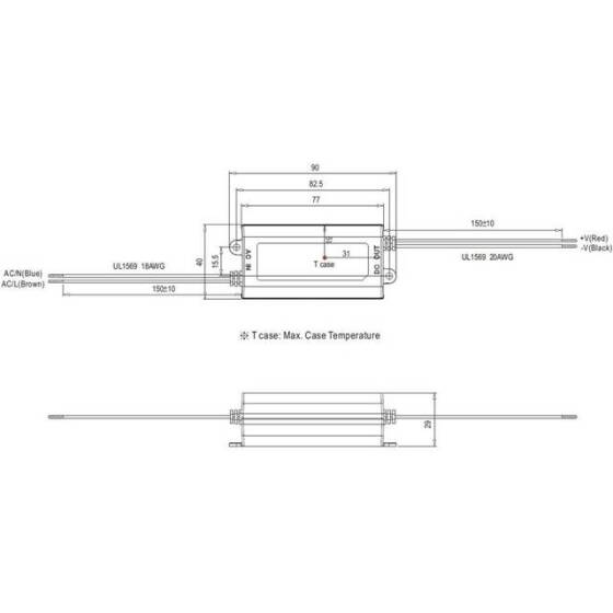 Original Taiwan MEAN WELL APV-16-15 Waterproof Power Supply - 2