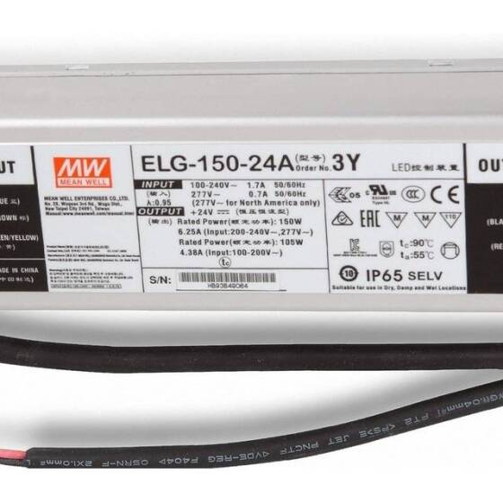Original Taiwan MEAN WELL ELG-150-24A-3Y Waterproof Power Supply - 2