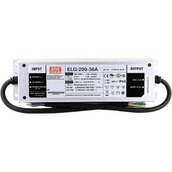 Original Taiwan MEAN WELL ELG-200-36A-3Y Waterproof Power Supply - 1