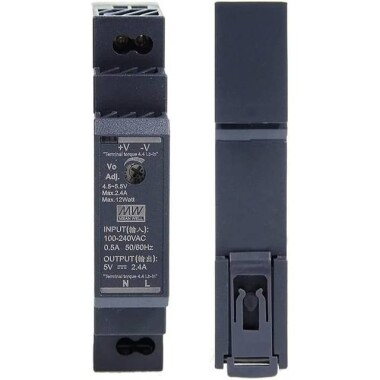 Original Taiwan MEAN WELL HDR-15-12 Rail Type Power Supply - 3