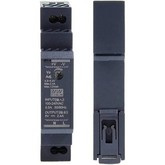 Original Taiwan MEAN WELL HDR-15-12 Rail Type Power Supply - 3