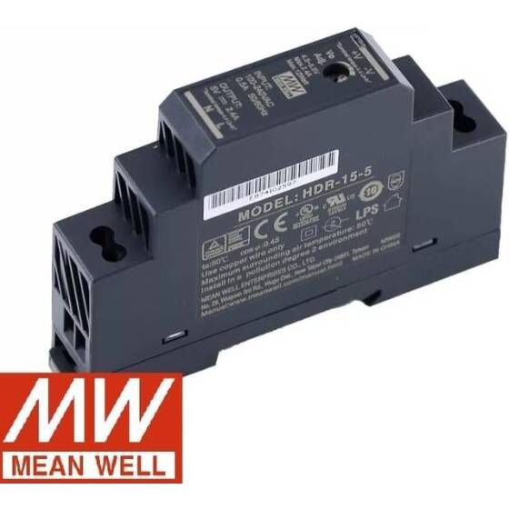 Original Taiwan MEAN WELL HDR-15-15 Rail Type Power Supply - 4