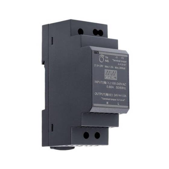 Original Taiwan MEAN WELL HDR-30-24 Rail Type Power Supply - 1
