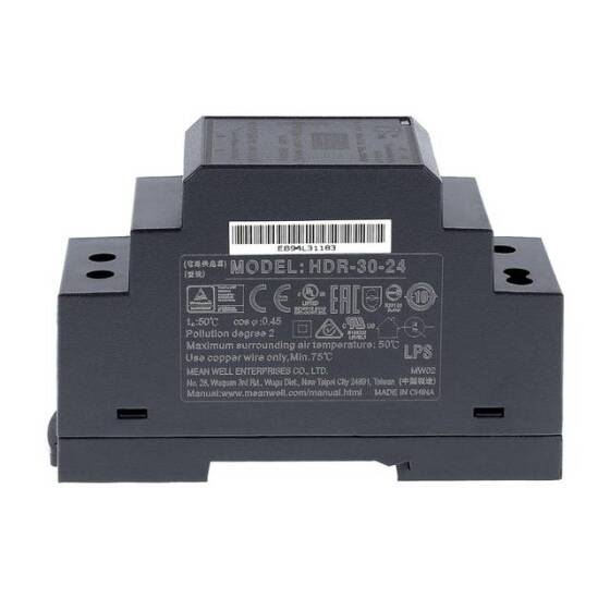 Original Taiwan MEAN WELL HDR-30-24 Rail Type Power Supply - 4