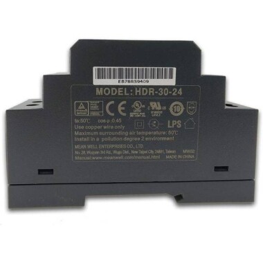 Original Taiwan MEAN WELL HDR-30-48 Rail Type Power Supply - 1