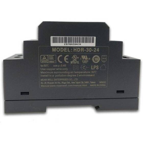 Original Taiwan MEAN WELL HDR-30-48 Rail Type Power Supply - 1