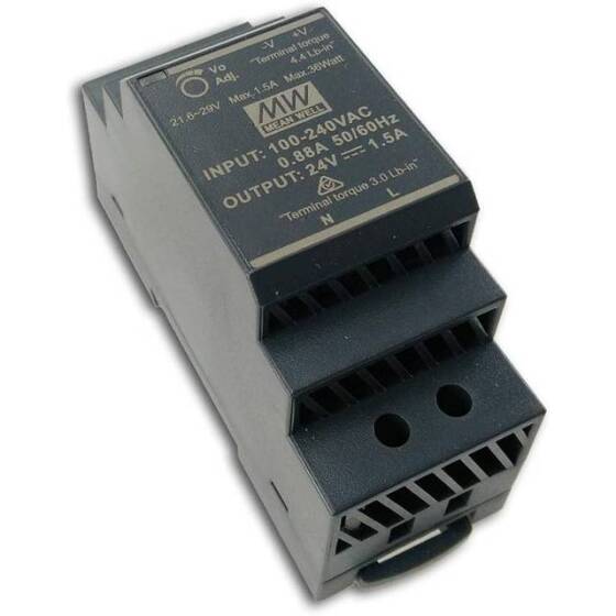 Original Taiwan MEAN WELL HDR-30-48 Rail Type Power Supply - 2