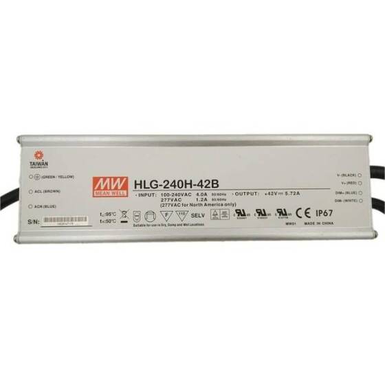 Original Taiwan MEAN WELL HLG-240H-24B Waterproof Power Supply - 1