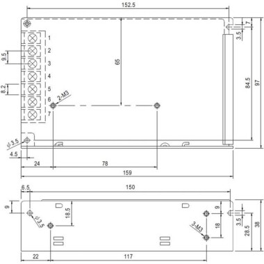 Original Taiwan MEAN WELL RS-100-12 Power Supply - 2