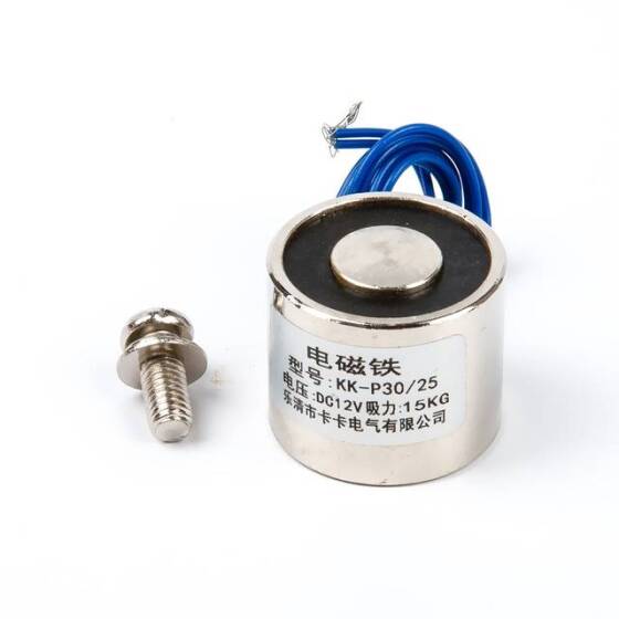 P30/25 12V DC Electromagnet - 15kg Holding Force - 6