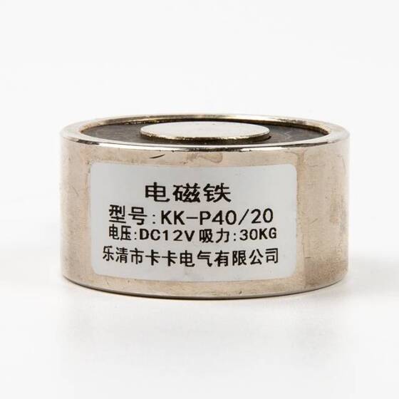 P40/20 12V DC Electromagnet - 30kg Holding Force - 3