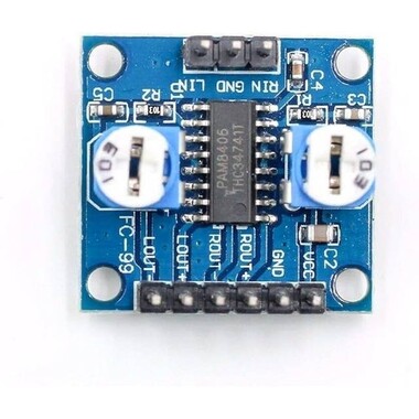 PAM8406 Digital Amplifier Module With Volume Potentiometer 5Wx2 Stereo - 3