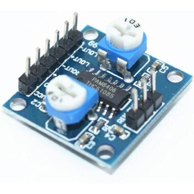 PAM8406 Digital Amplifier Module With Volume Potentiometer 5Wx2 Stereo - 6