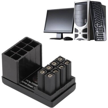 PH38A ATX 8 Pin Adapter ATX 8 Pin Female To 8 Pin Male 180 Degree Angled Adapter For Desktops Graphics Card - 4