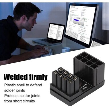 PH38B ATX 8 Pin Adapter ATX 8 Pin Female To 8 Pin Male 180 Degree Angled Adapter For Desktops Graphics Card - 4