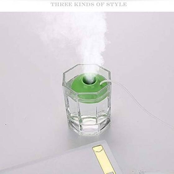 Pink 5V Mini UFO Negative Ion Humidifier USB Air Humidifier Purifier For Home Purifier Diffuser Steam - 2