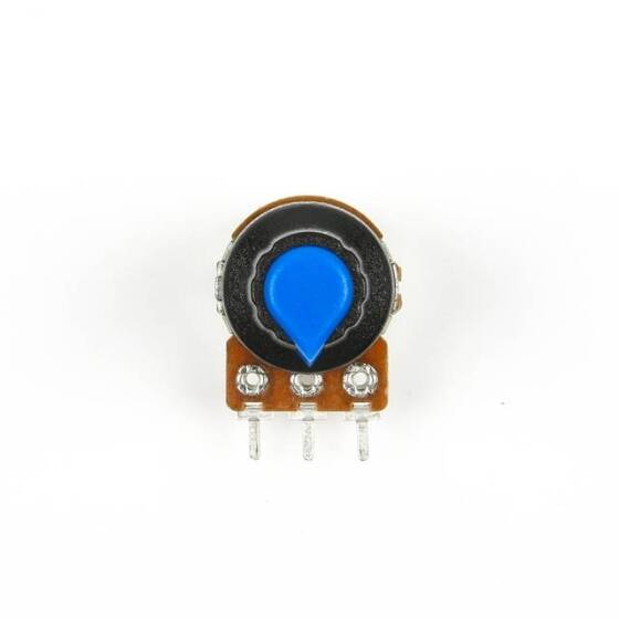 Potentiometer Knob Rotary Switch Cap Inner 6mm External 15mmx17mm Blue Color - 3