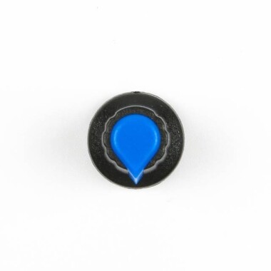 Potentiometer Knob Rotary Switch Cap Inner 6mm External 15mmx17mm Blue Color - 6
