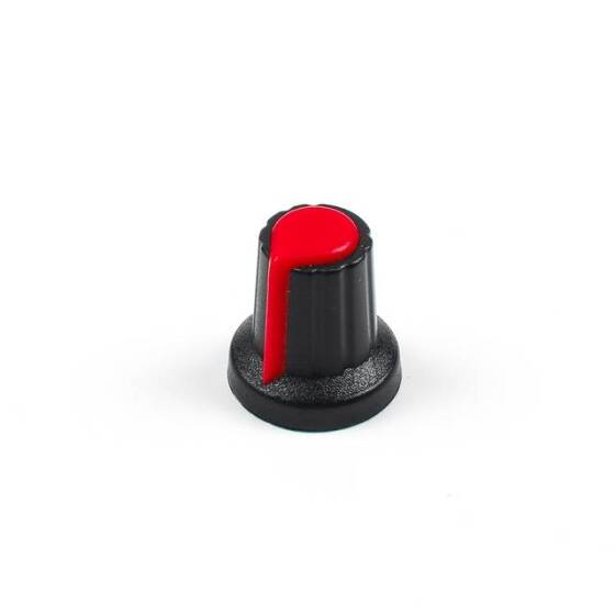Potentiometer Knob Rotary Switch Cap Inner 6mm External 15mmx17mm Red Color - 3
