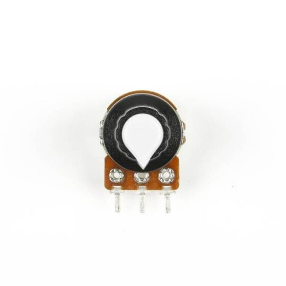 Potentiometer Knob Rotary Switch Cap Inner 6mm External 15mmx17mm White Color - 3