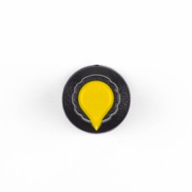 Potentiometer Knob Rotary Switch Cap Inner 6mm External 15mmx17mm Yellow Color - 5