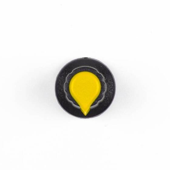 Potentiometer Knob Rotary Switch Cap Inner 6mm External 15mmx17mm Yellow Color - 5