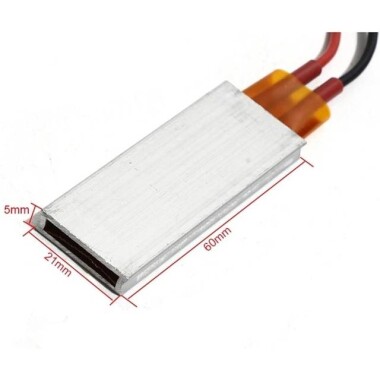PTC Heaters Plate 220V 60 Degrees 60x21x5mm - 2