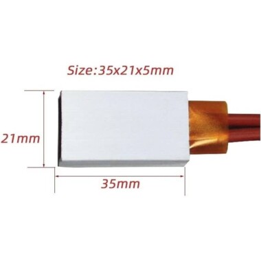 PTC Heaters Plate 48V 220 Degrees 35x21x5mm - 4