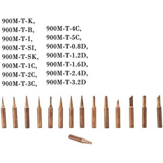 Pure Copper 900M-T-1C Soldering Tips - 3