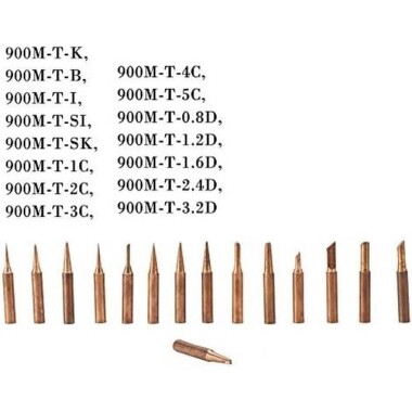 Pure Copper 900M-T-3C Soldering Tips - 3