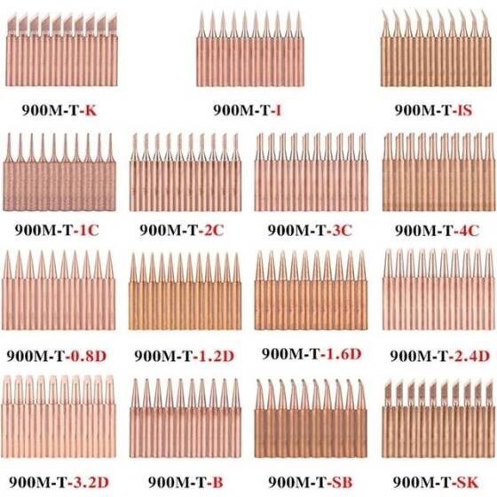 Pure Copper 900M-T-K Soldering Tips - 4