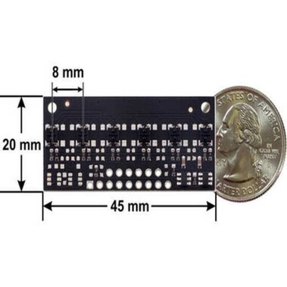 QTR-MD-06A 6 Channel Analog Infrared Sensor Module - 8mm - 1