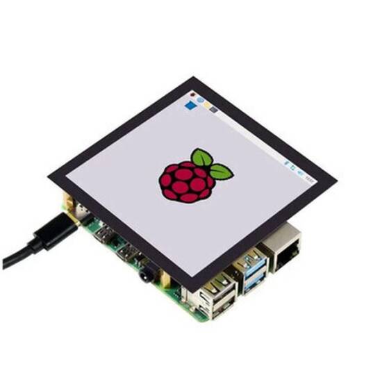 Raspberry Pi 4 inch Square Capacitive Touchscreen LCD (C) - 2