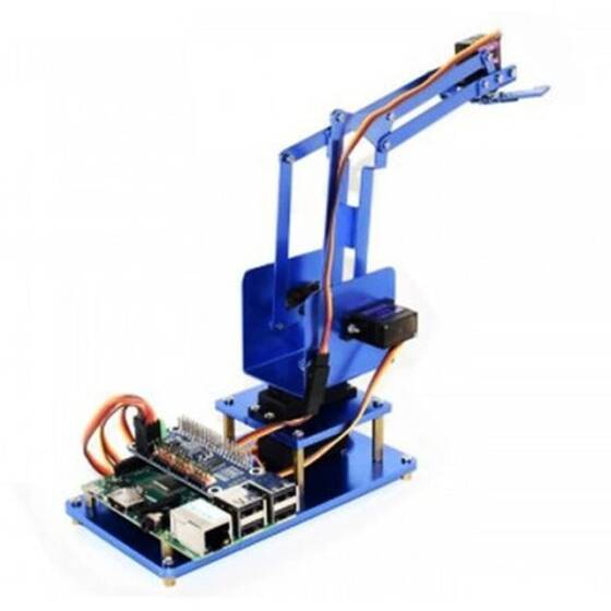 Raspberry Pi Bluetooth/Wifi 4 DOF Metal Robot Arm Kit - 1